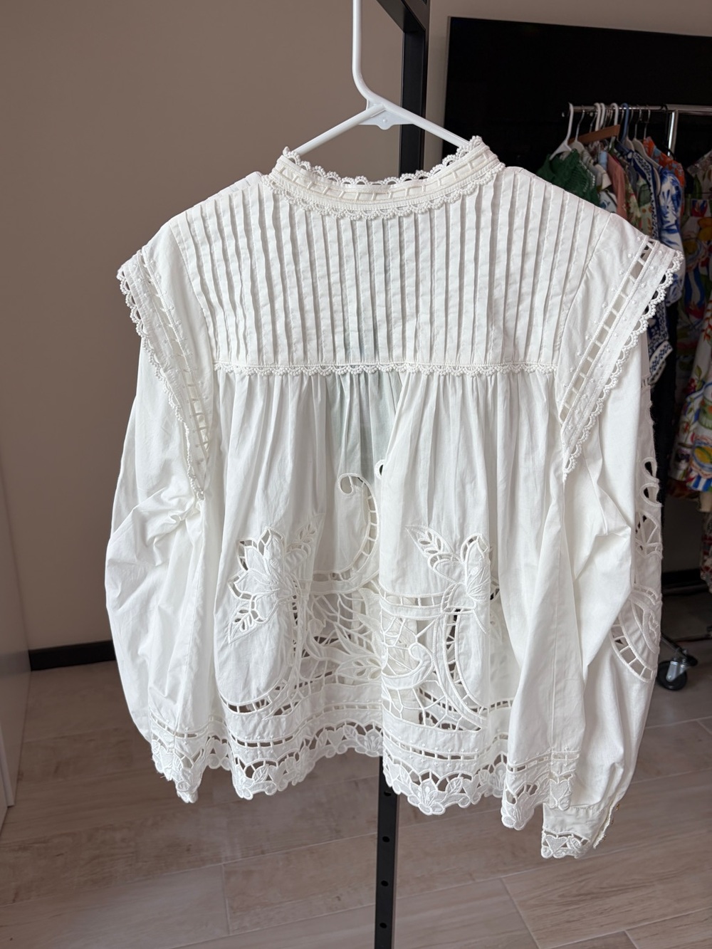 Farm Rio Off White Richelieu Blouse - Picture 8 of 8